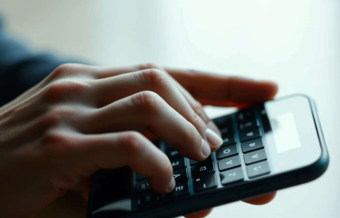 Recherche tapée au clavier du smartphone