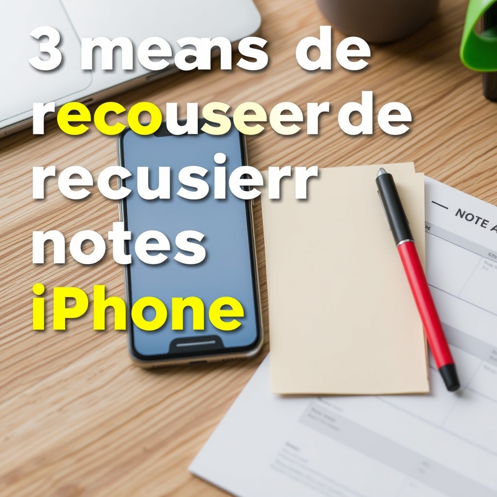 3 moyens de récupérer notes iPhone X/8/7/6s/6/5s rapidement