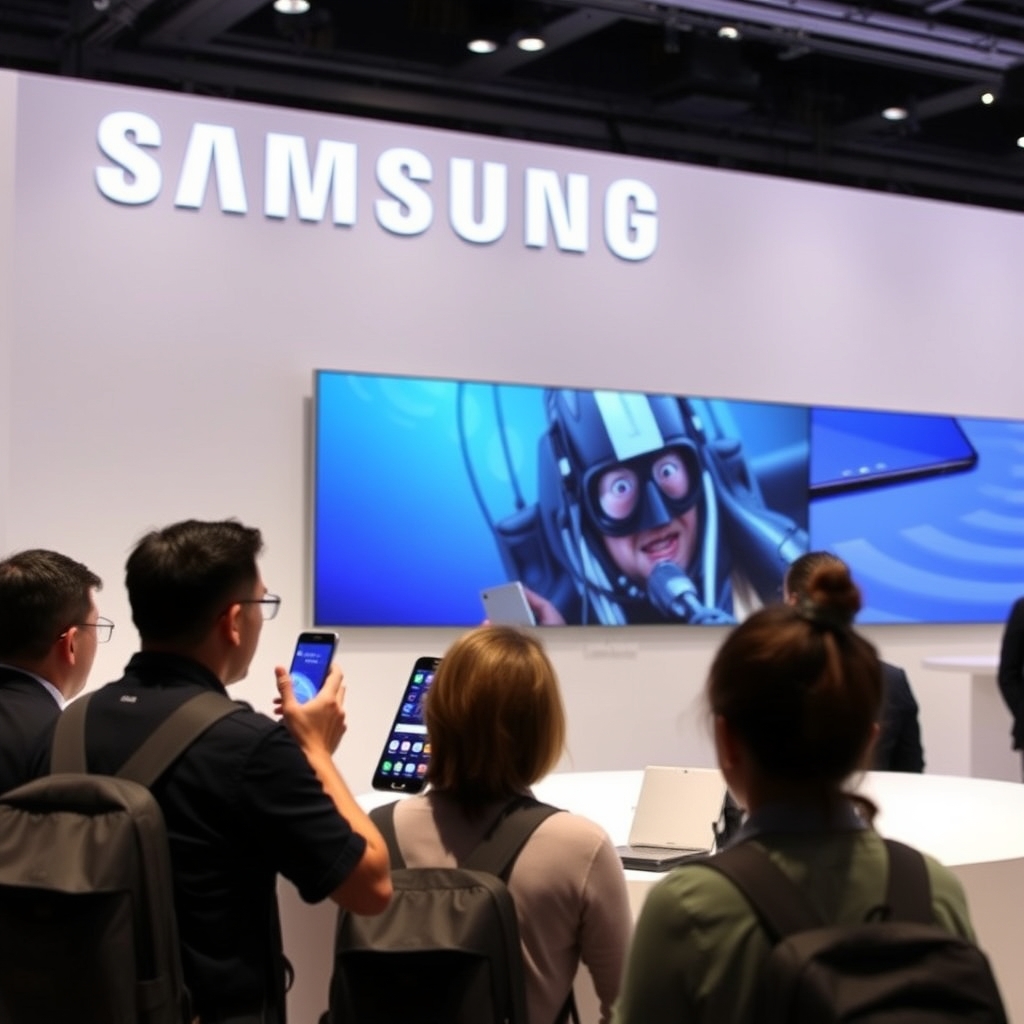 MWC 2017 : produits amusants introduits dans conférence Samsung